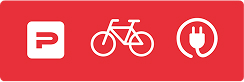Electric bicycle parking area